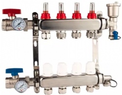 Brass Underfloor Heating Water Mixing Manifold